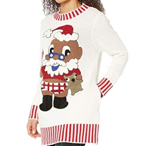 Dubgee by Whoopie Goldberg Baby Santa Knit Sweater Size Medium - Picture 1 of 5
